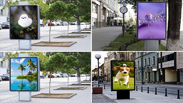 out of home poster, advertisement player